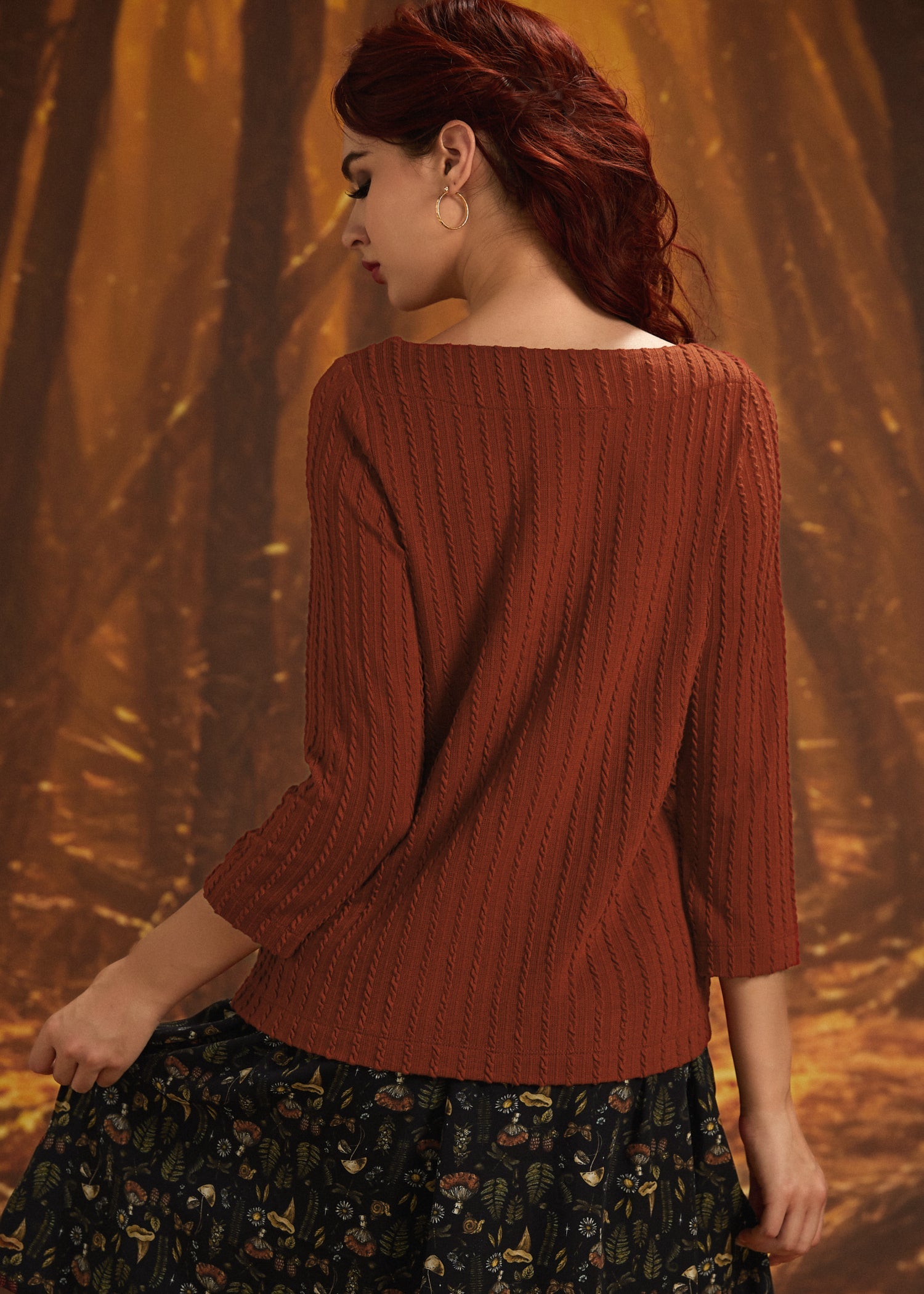 A Crisp Autumn Breeze Boatneck Top