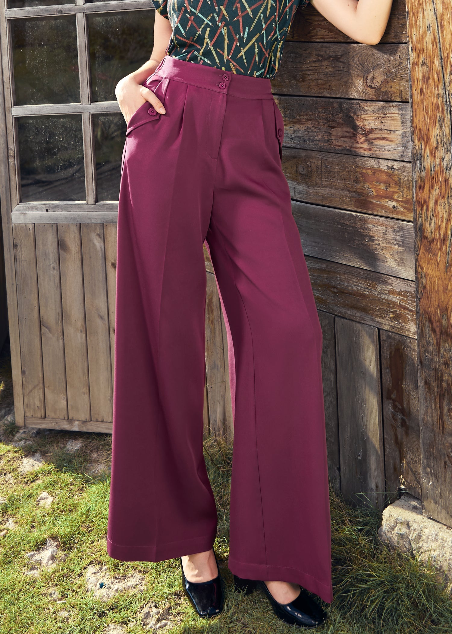 Lazy Afternoon Wide Leg Pants
