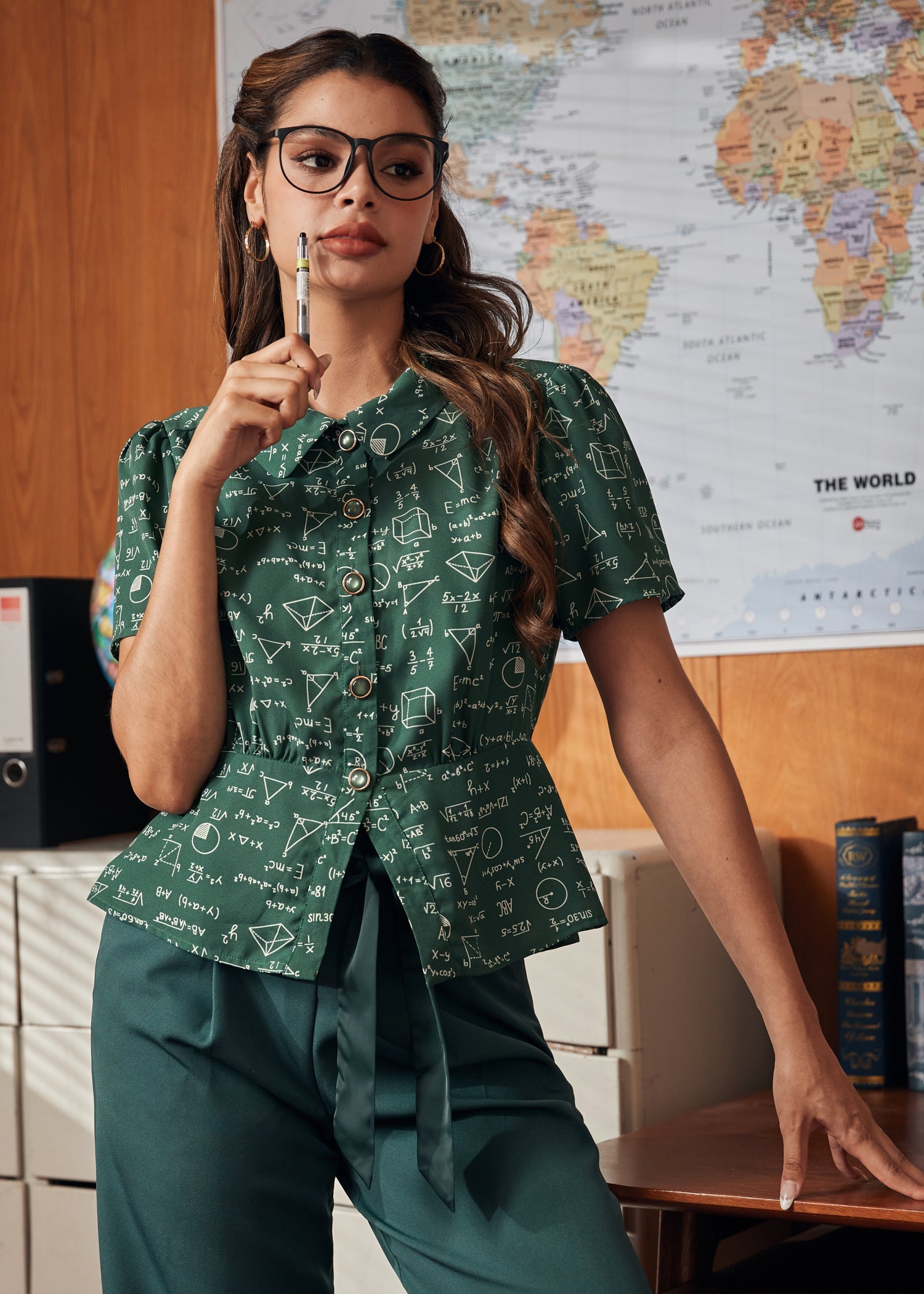 The Peplum Scholar Blouse