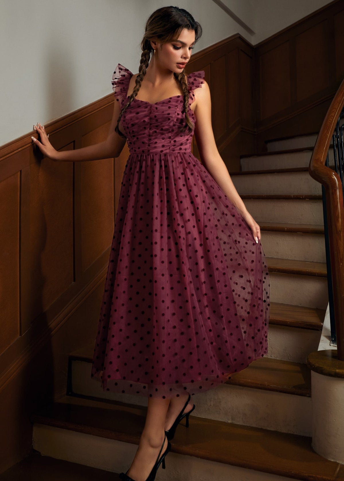 Midsummer Flutter Fit & Flare Dress