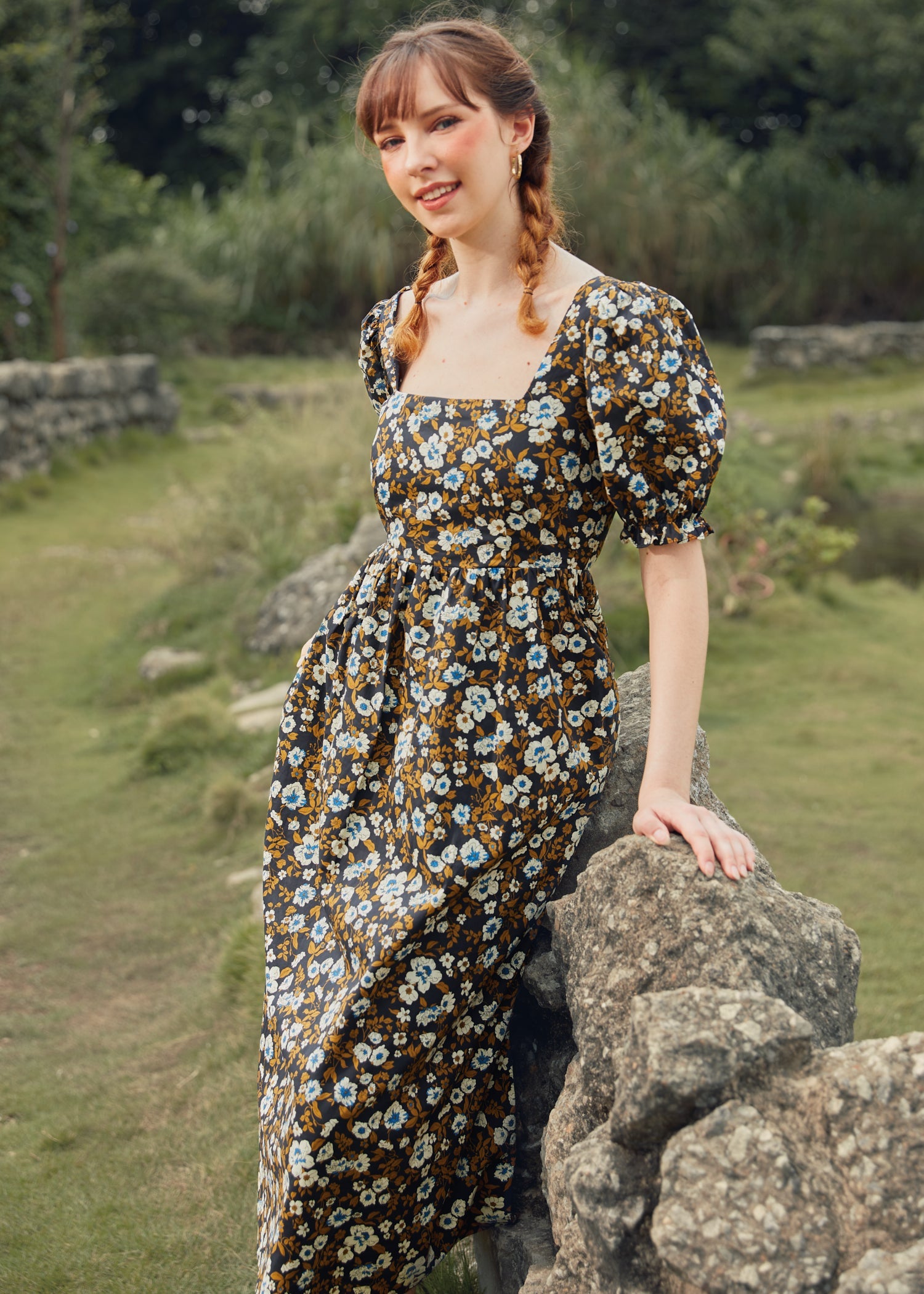 Garden Stroll Fit & Flare Dress