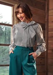 The Penmanship Bow Blouse