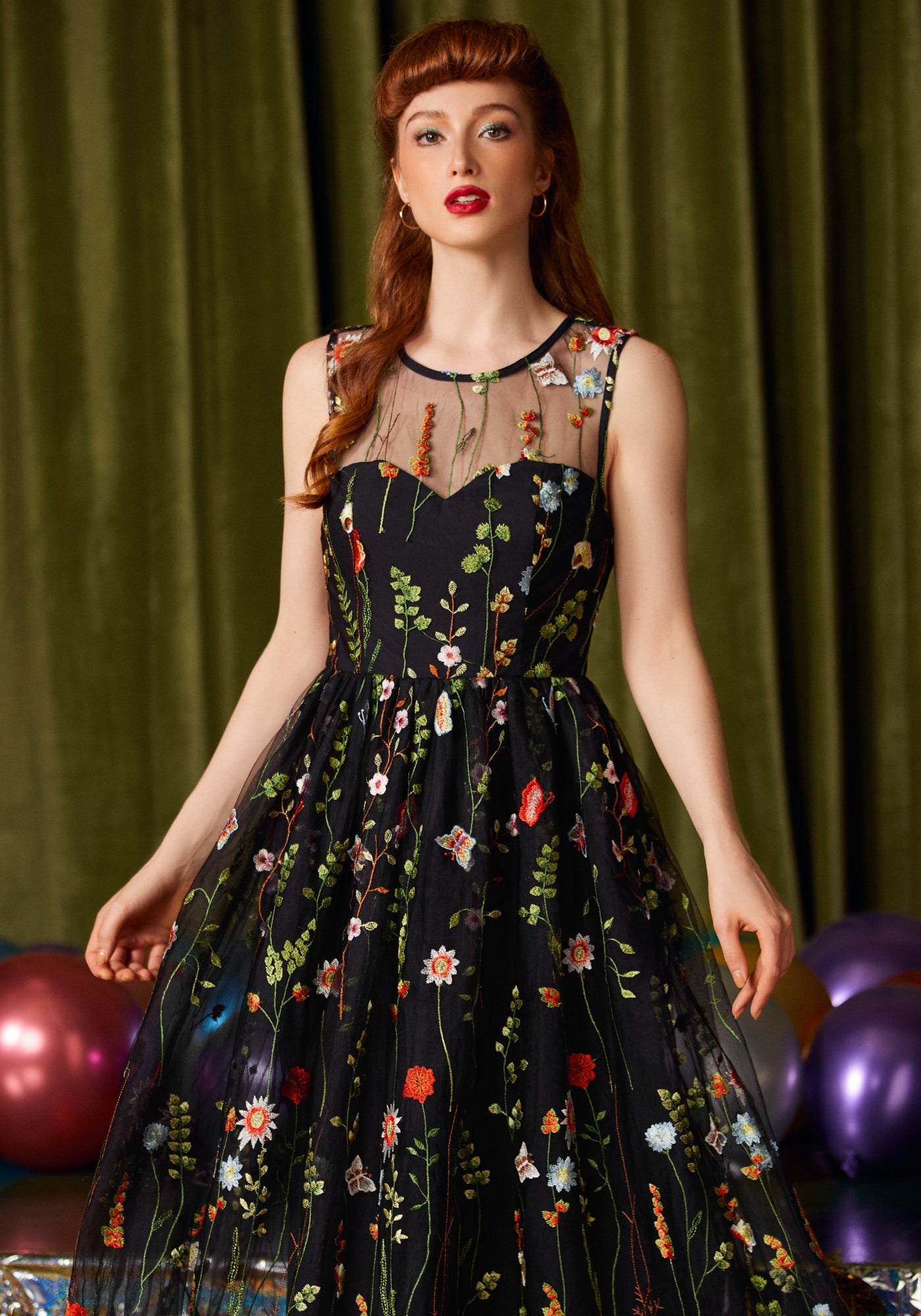 Mystique Mirage Fit & Flare Maxi Dress