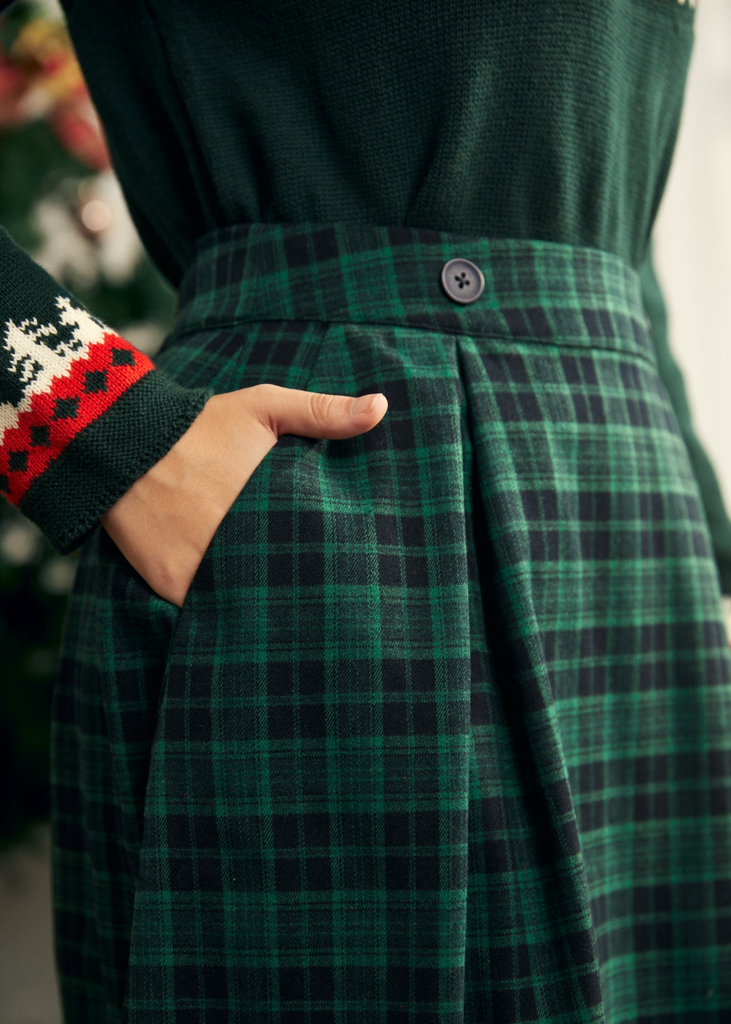Evergreen Outing Midi Skirt