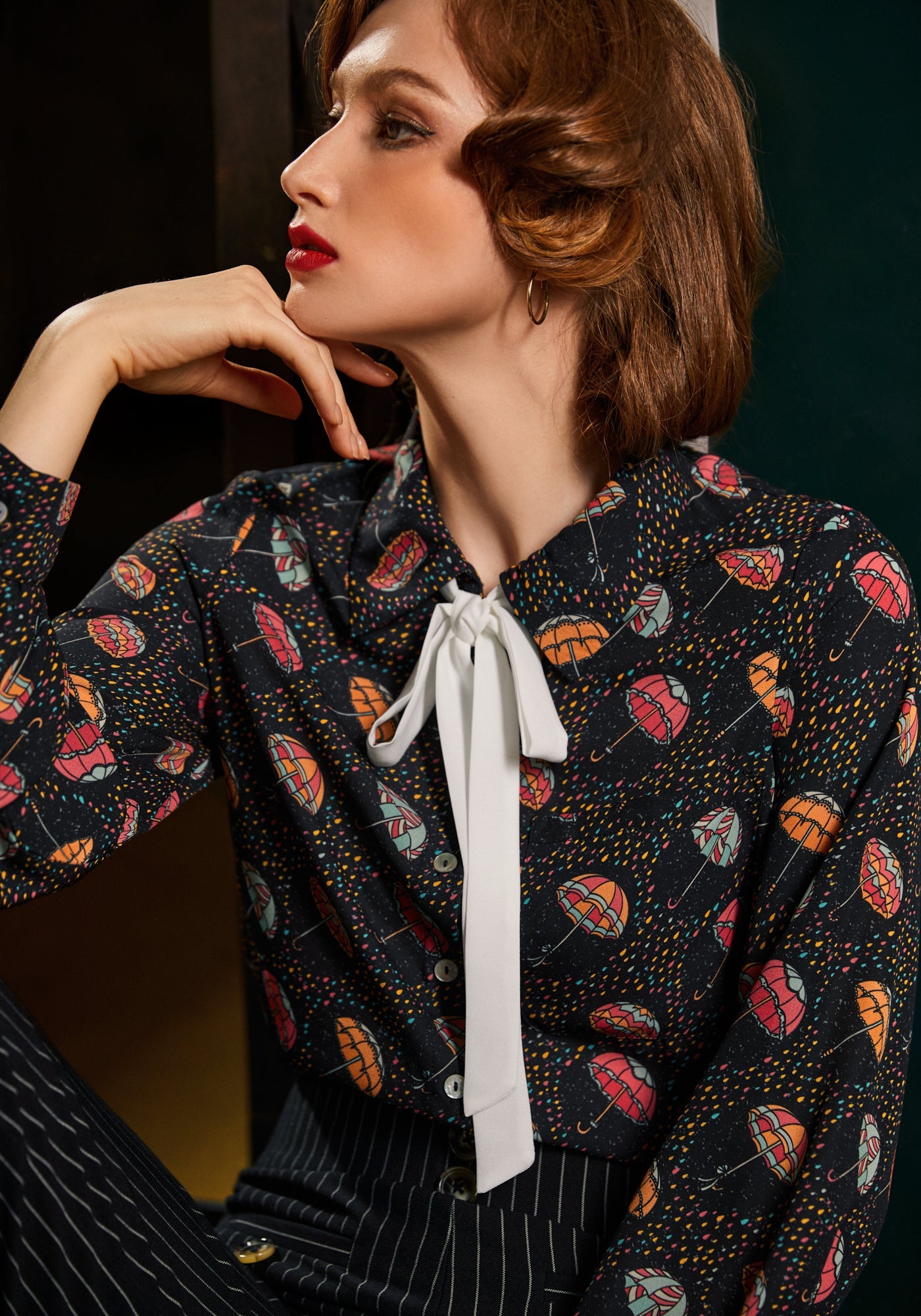 Enchanted Evening Collared Blouse