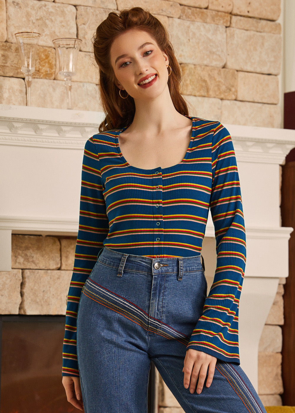 Lost in Love Bell Sleeve Top