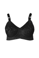 Style 2101 | Expandable Cup Wireless Shaper Bra - Black