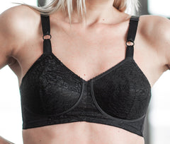 Style 2101 | Expandable Cup Wireless Shaper Bra - Black