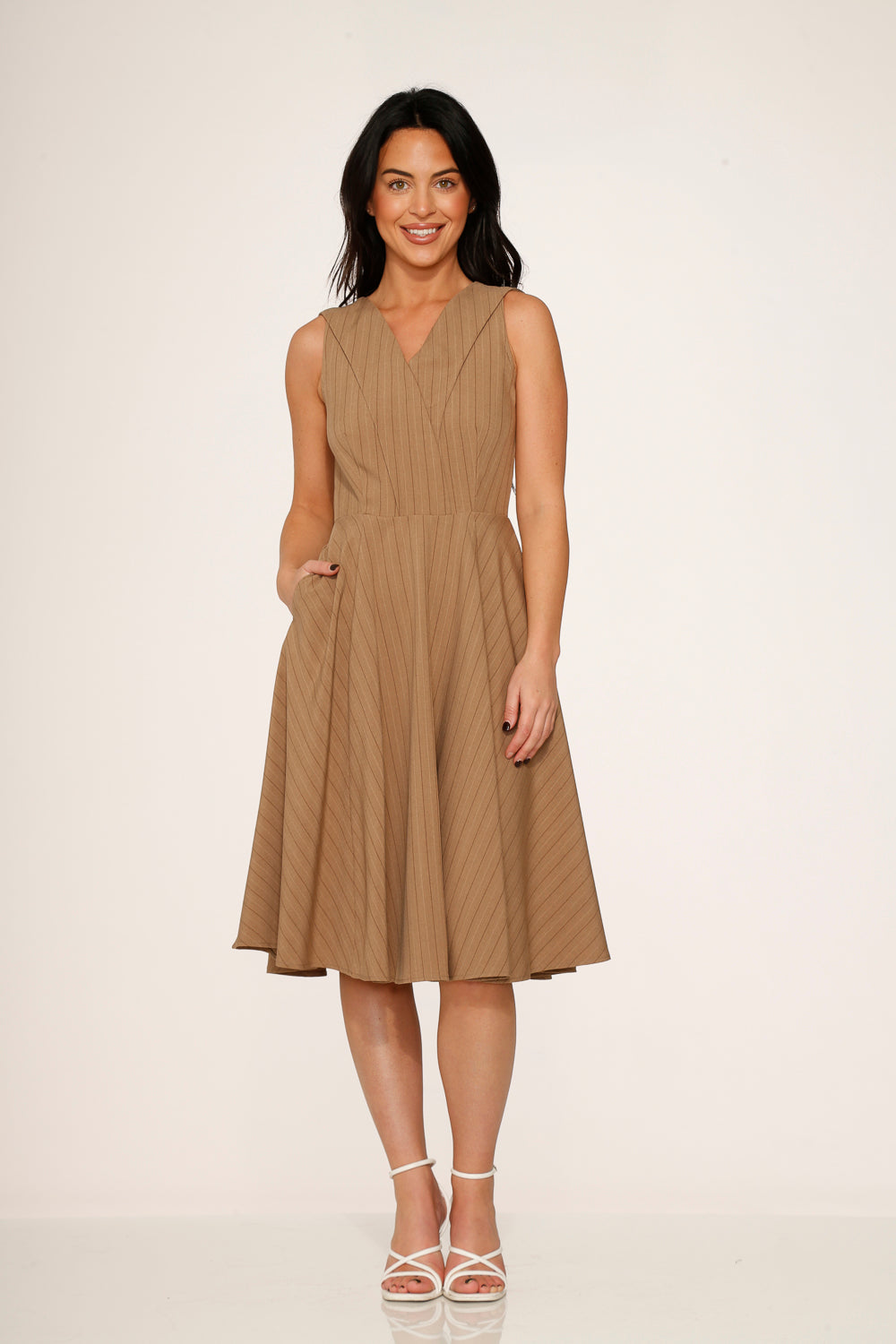 Camel Swing Dress