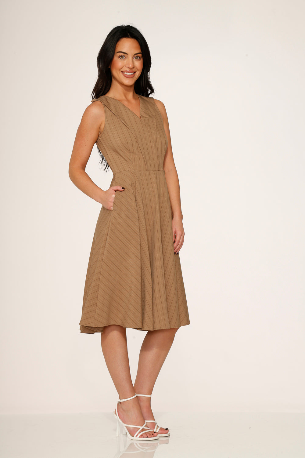 Camel Swing Dress