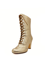 Claire Metallic Victorian Boots