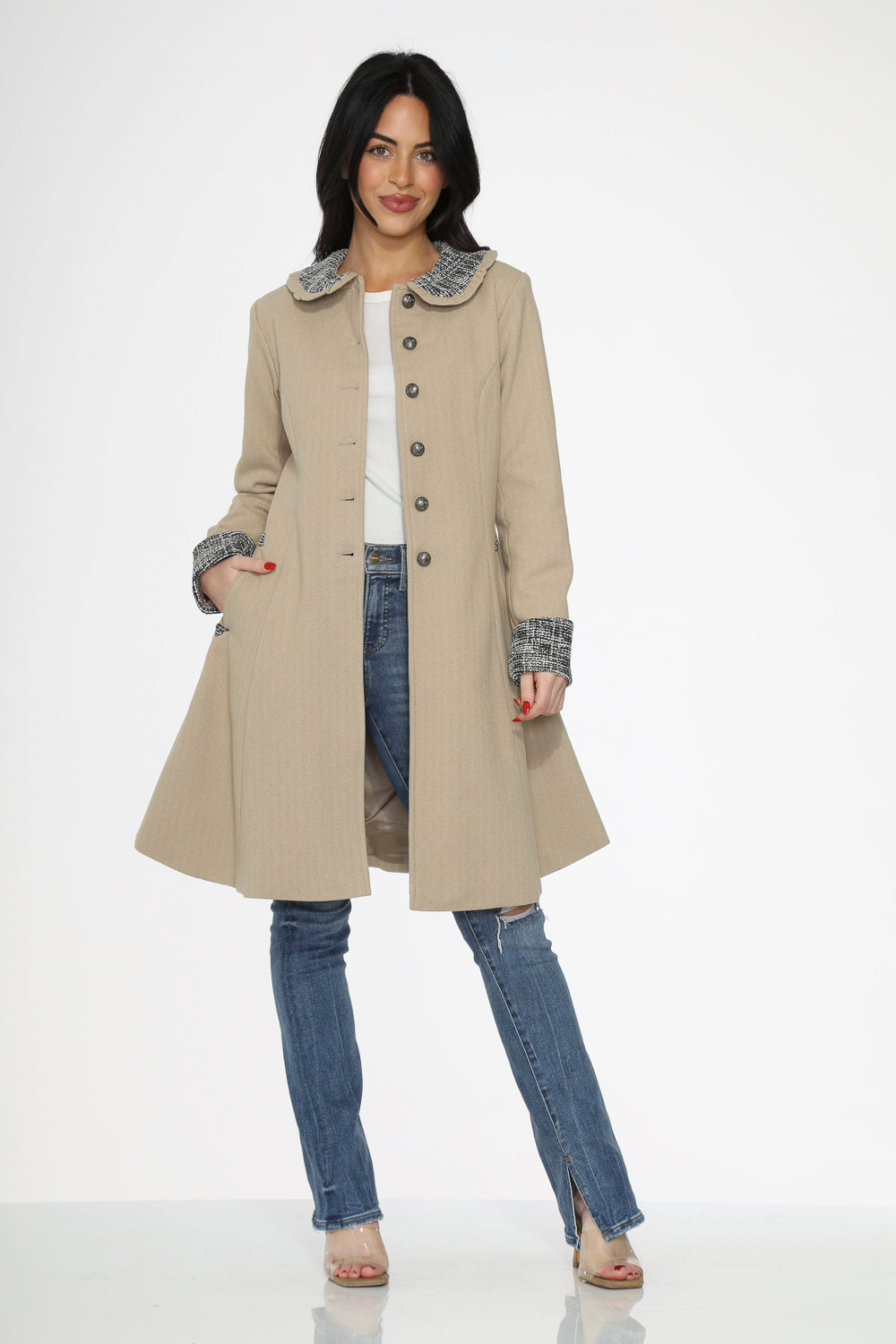 Camel Swing Coat