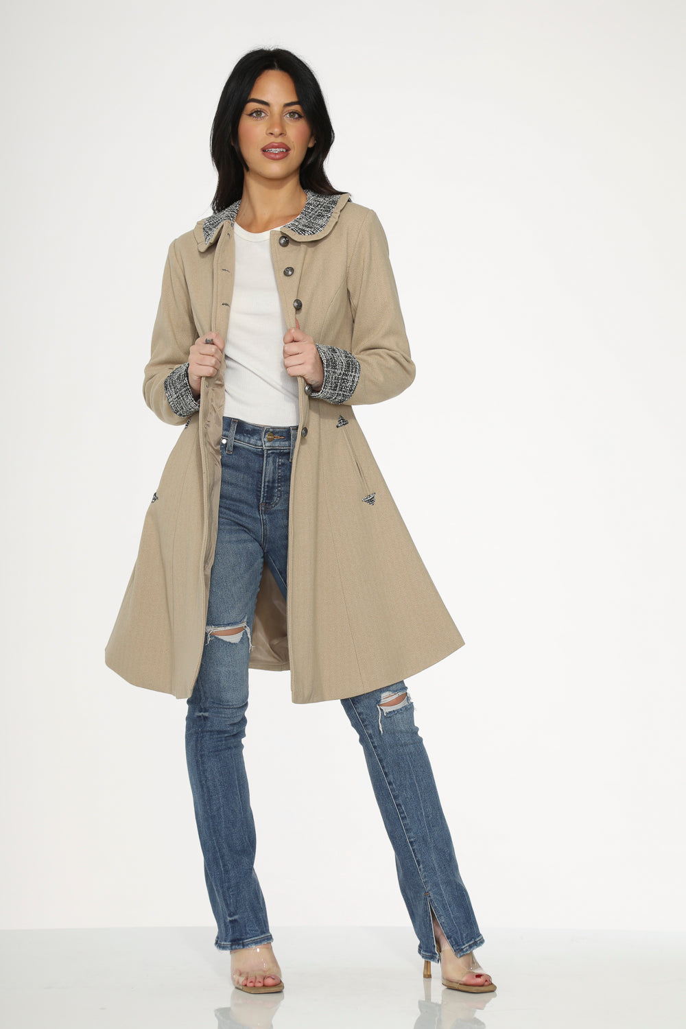 Camel Swing Coat