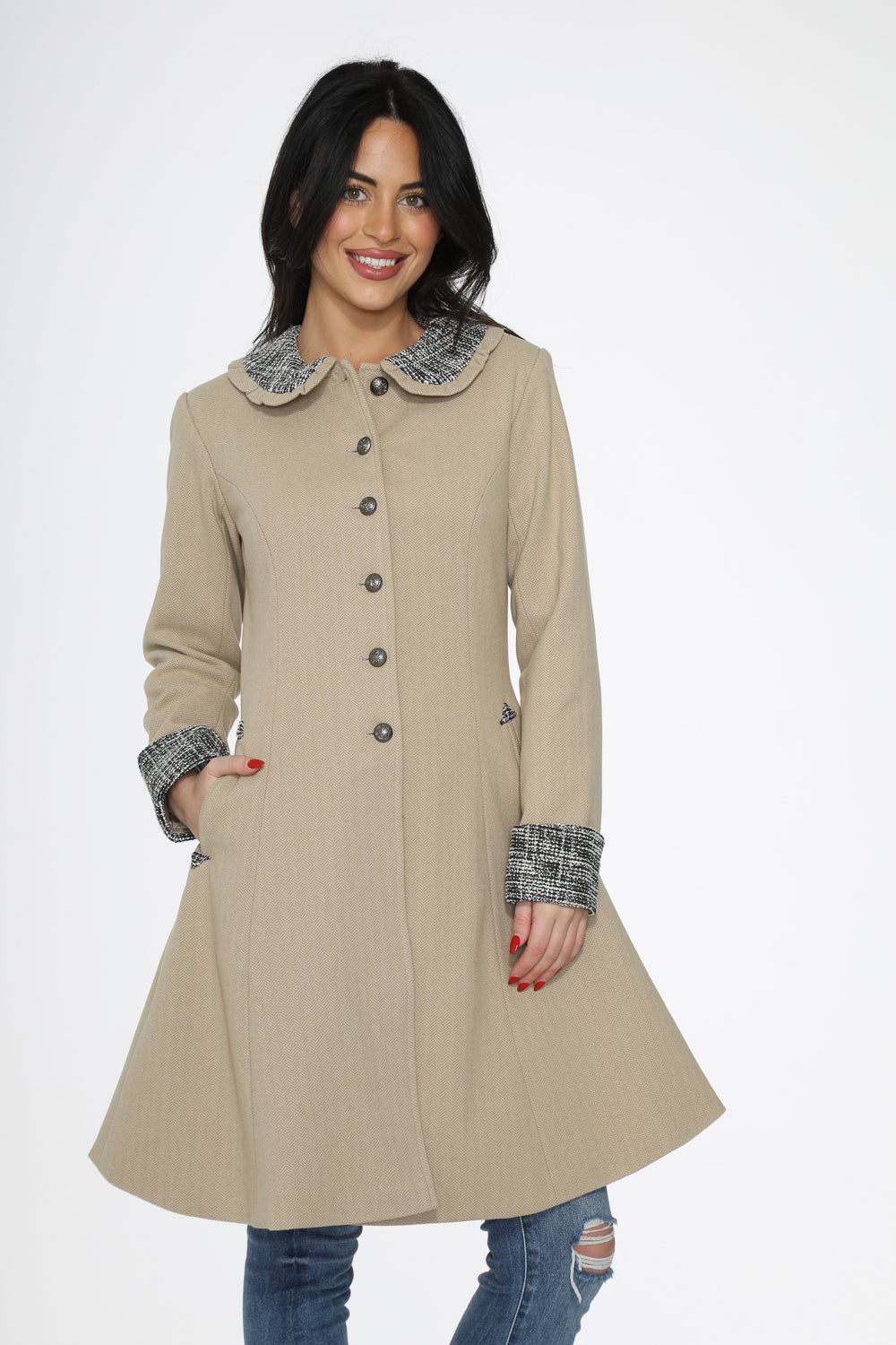 Camel Swing Coat