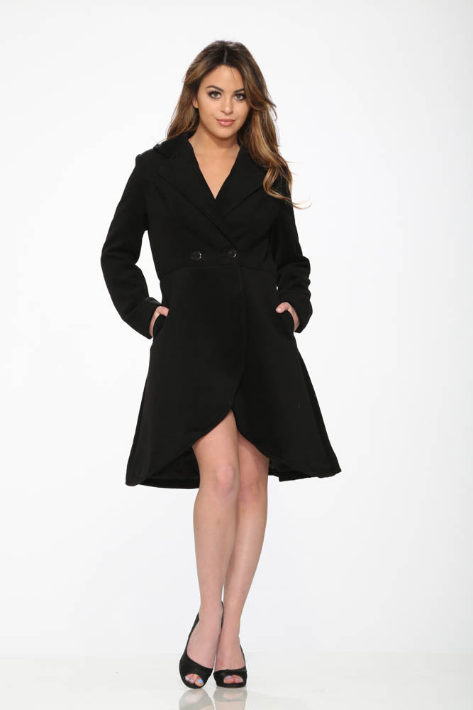 Katherine Coat in Black