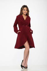 Katherine Coat in Burgundy