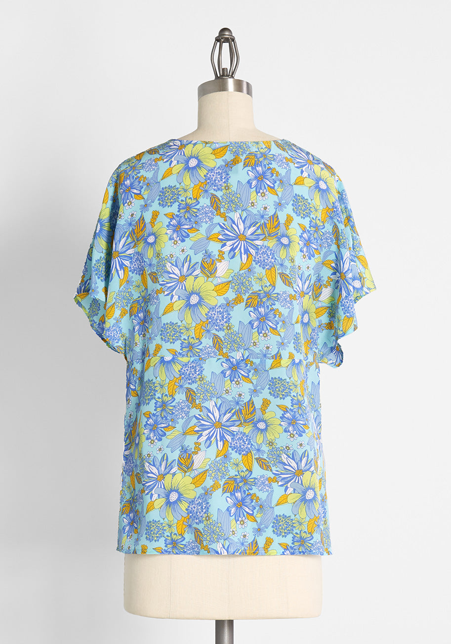 Day Vibe Doll Silk Dolman Top (Final Sale)