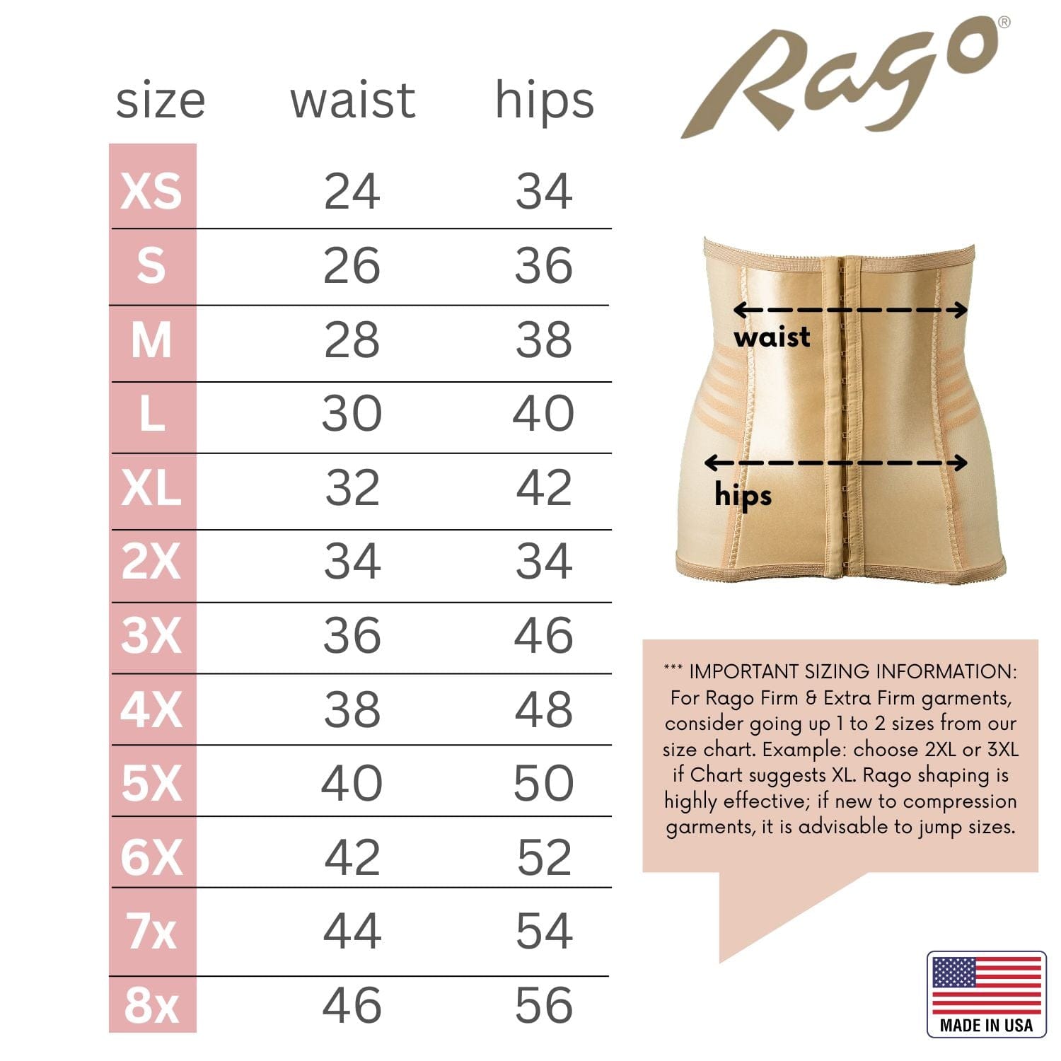 Style 821 | Shapette Powermesh Satin Panel Waist Cincher