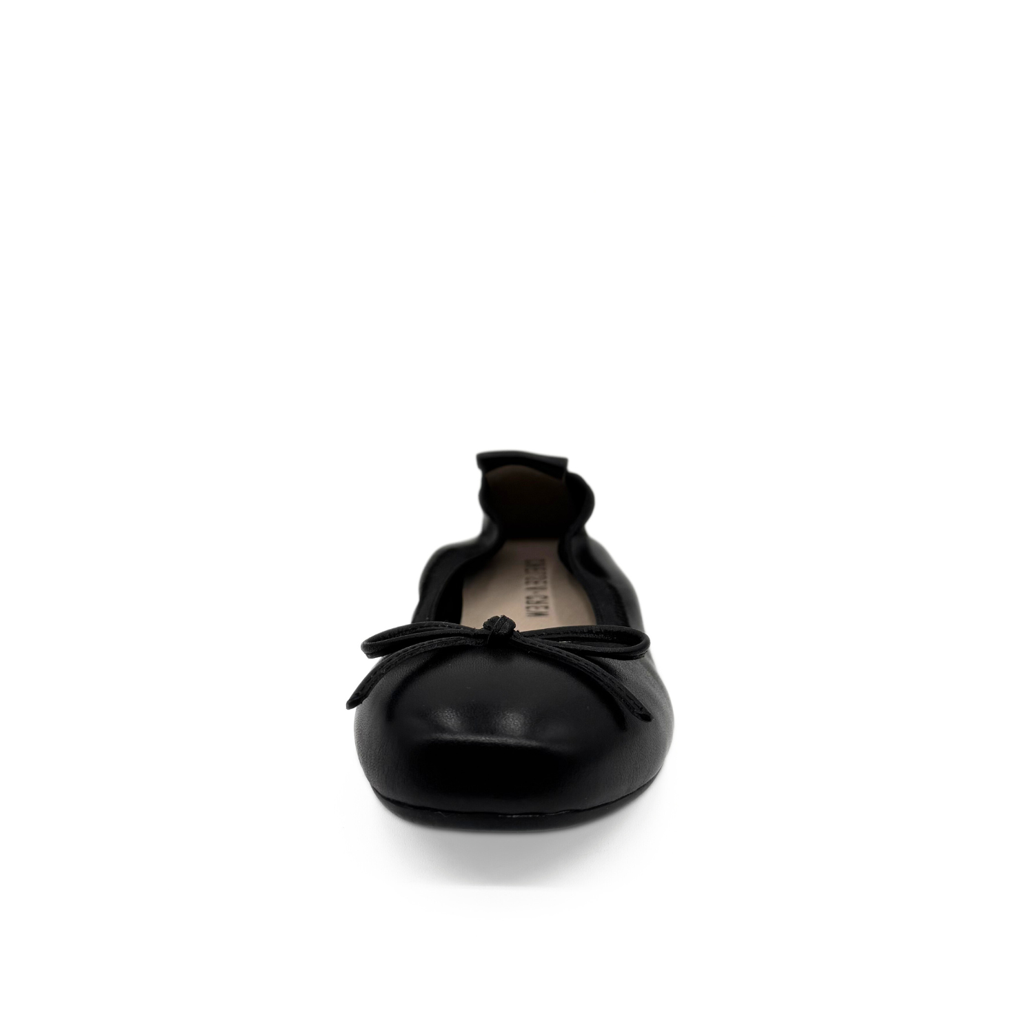 Jamie Leather Ballerina Flat Black