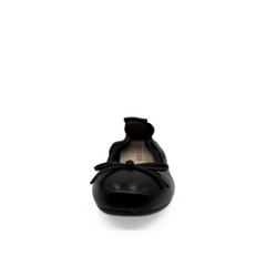 Jamie Leather Ballerina Flat Black
