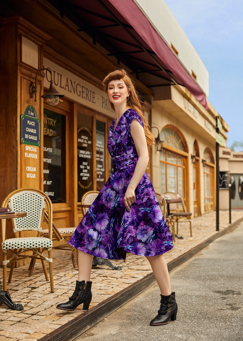 Dragonfly Floral Greta Dress