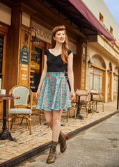 Colorful Fish Skater Skirt