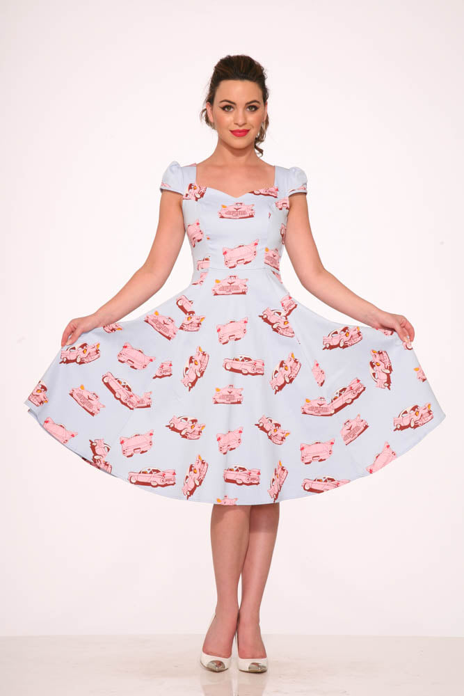 Car Hop Swing Dress