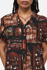 Covenstead Goth Print Blouse