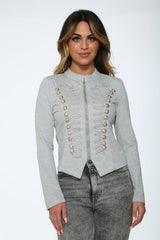 Grey Military Jacket