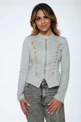 Grey Military Jacket