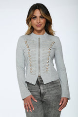 Grey Military Jacket