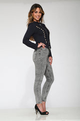 Navy Blue Military Jacket