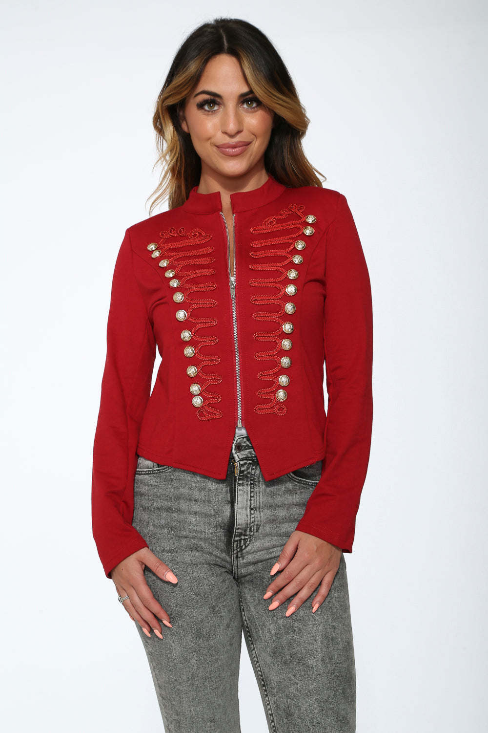 Red Military Jacket