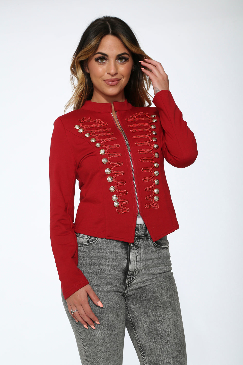 Red Military Jacket