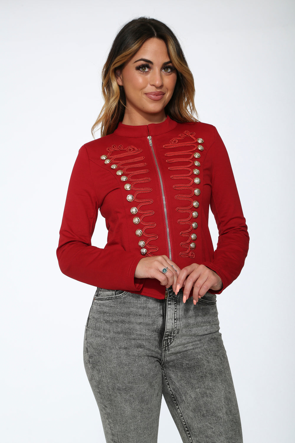 Red Military Jacket