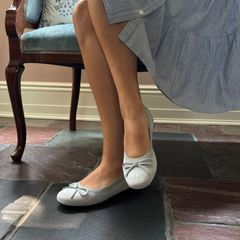 Jamie Leather Ballerina Flat Black