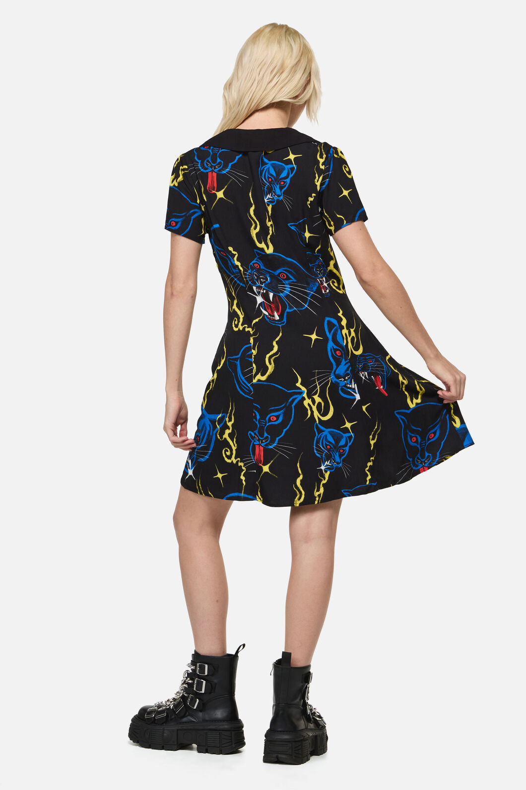 Panther Punk Mini Dress