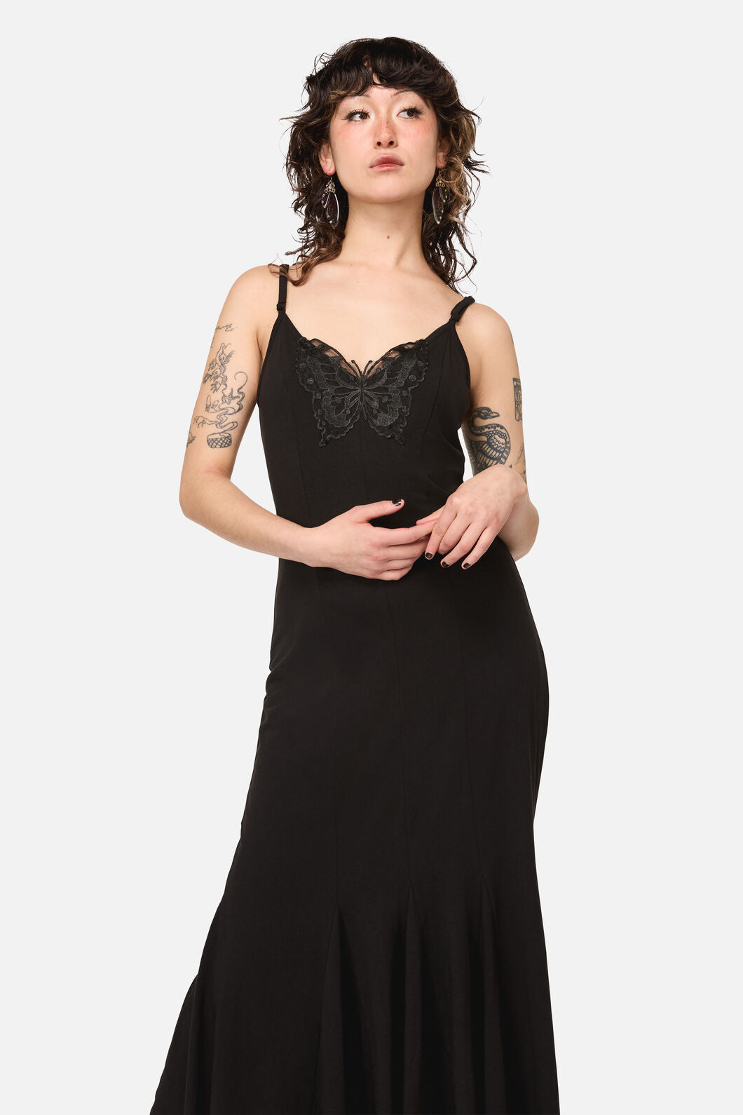 Naiad Goth Maxi Dress