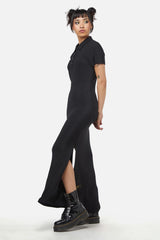 Glitter Mesh Midi Dress