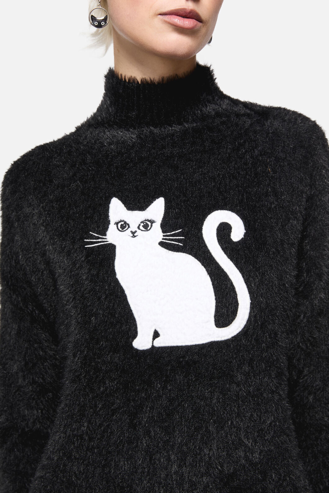 Catkins Boucle Knit Sweater