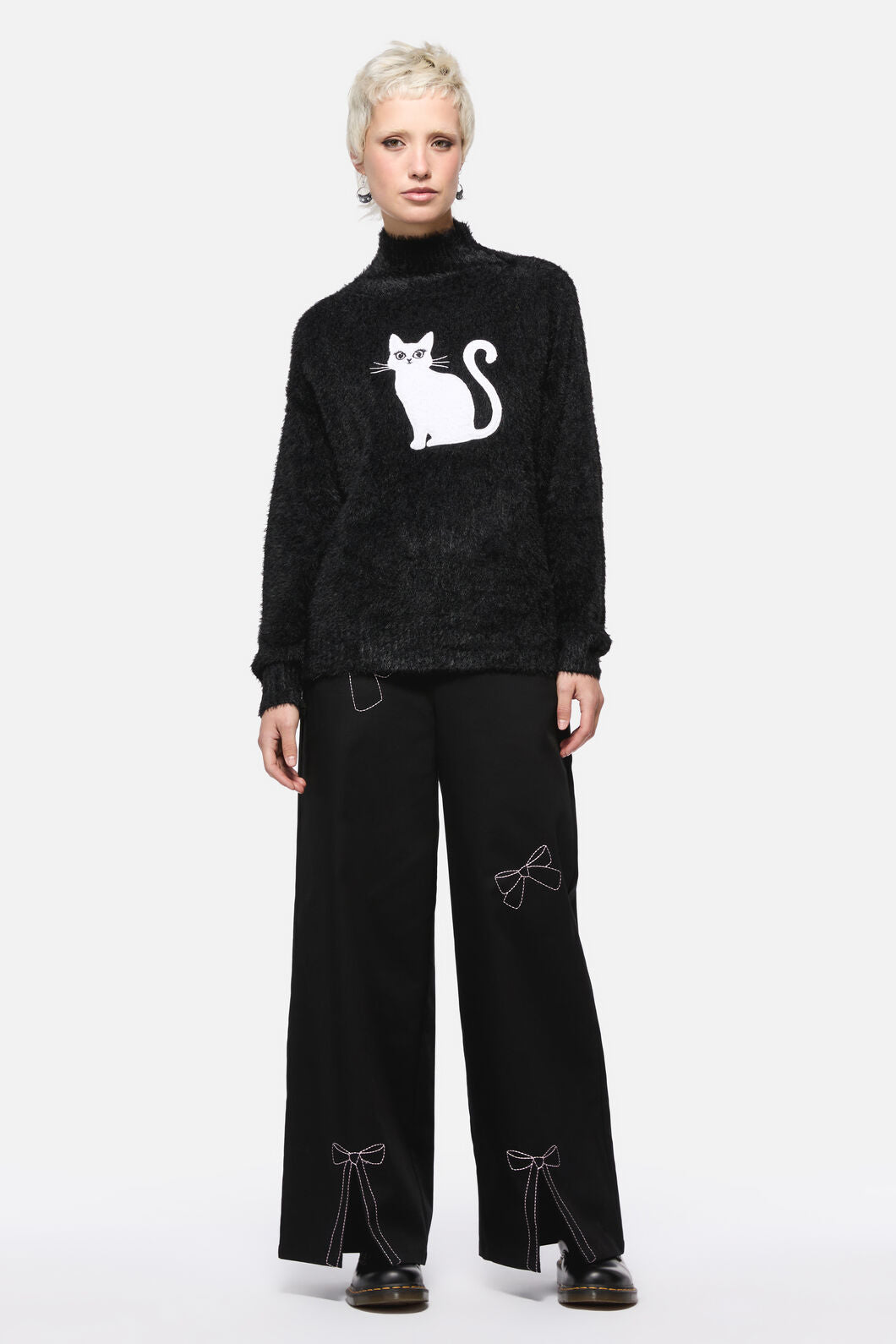 Catkins Boucle Knit Sweater