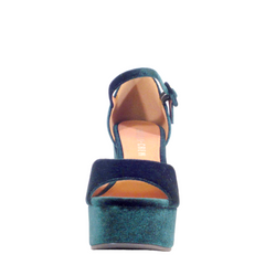 Quill Velvet Platform Heels