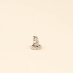 Dotted Chunky Huggie Hoop Earrings