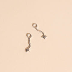 Dangle Starburst Huggie Hoop Charms