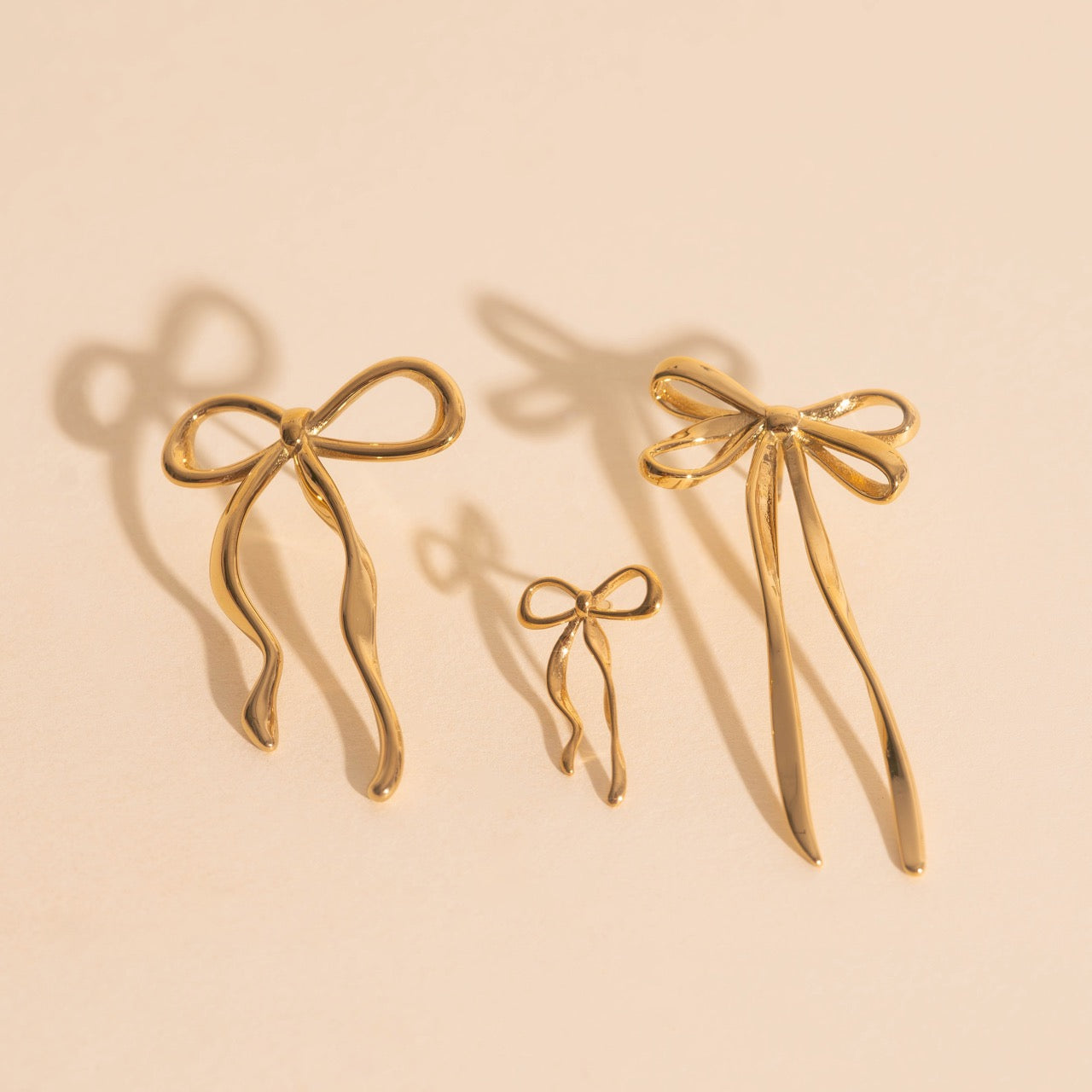 Dainty Bow Stud Earrings