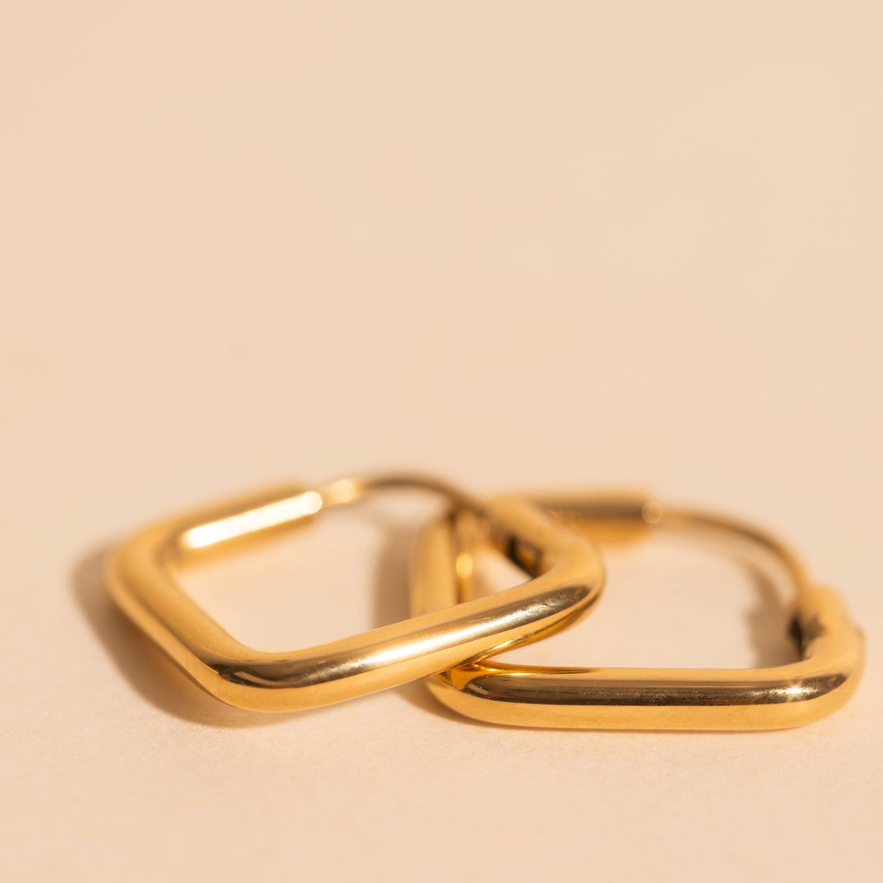 Diamond Rounded Huggie Hoop Earrings