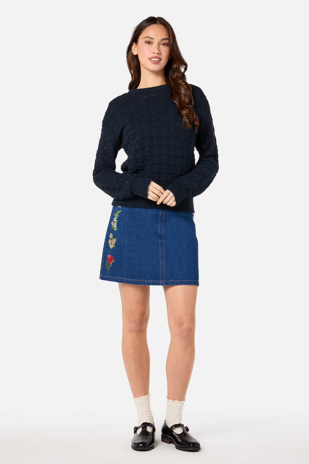 Bea Lacey Knit Sweater