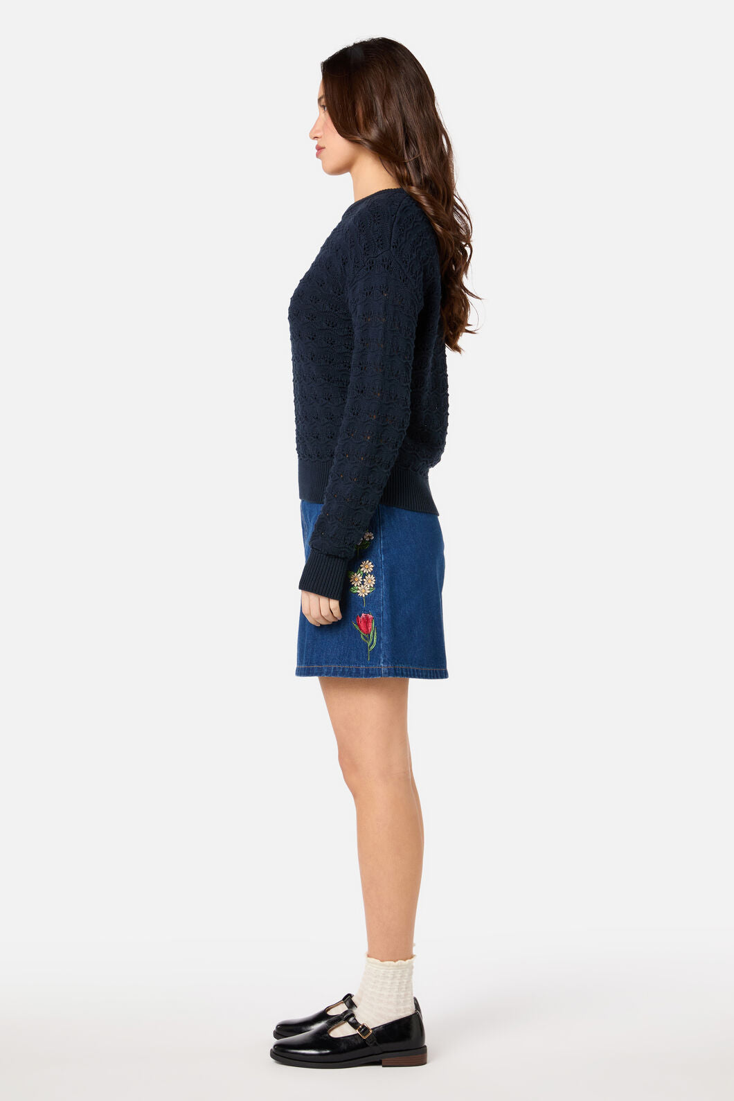 Bea Lacey Knit Sweater