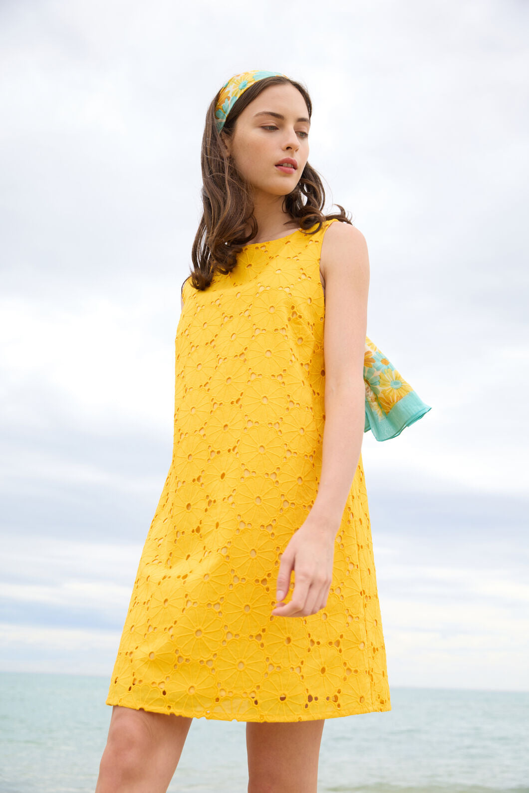 Daisy Broiderie Shift Dress