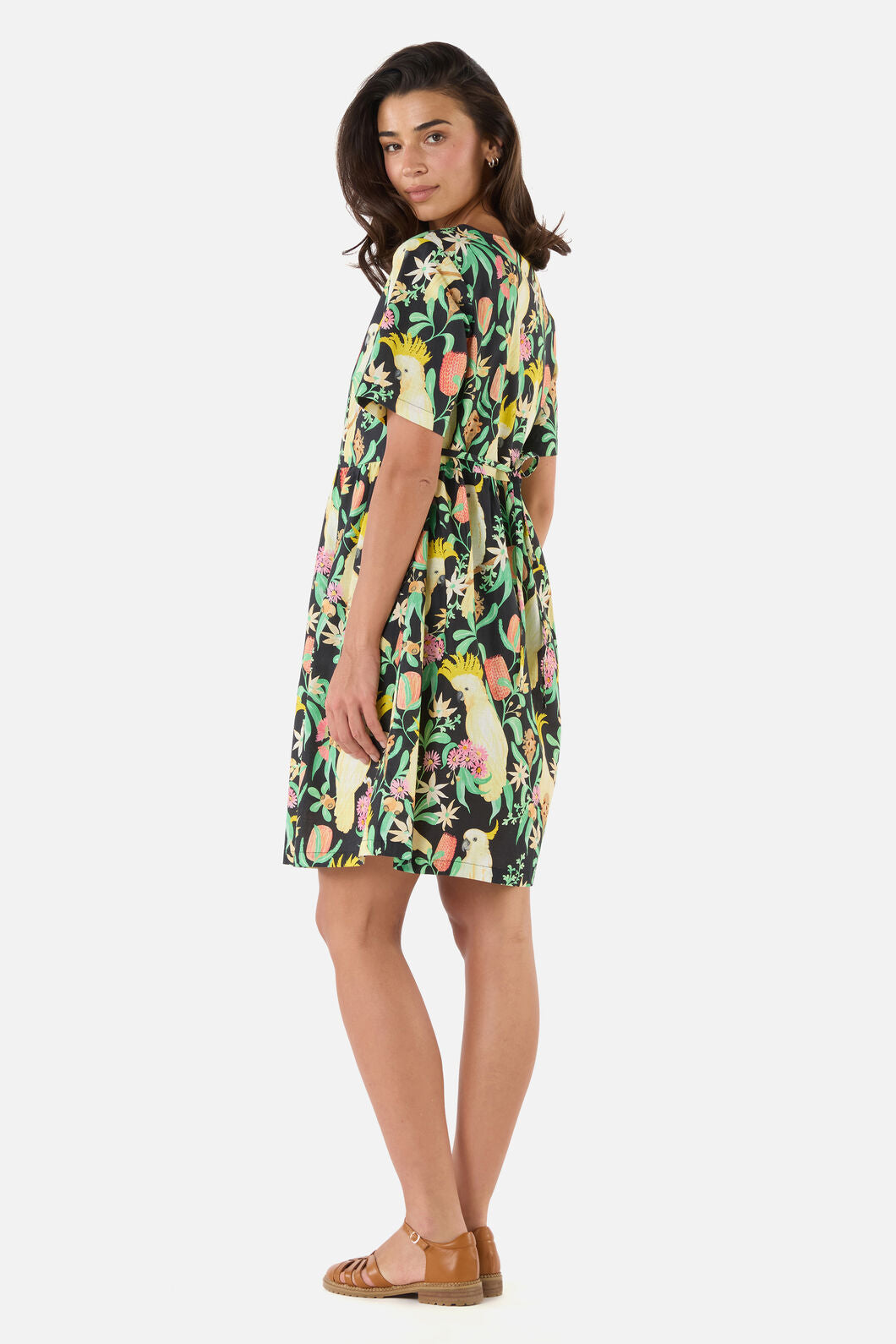 Cockatoo & Flora Smock Dress